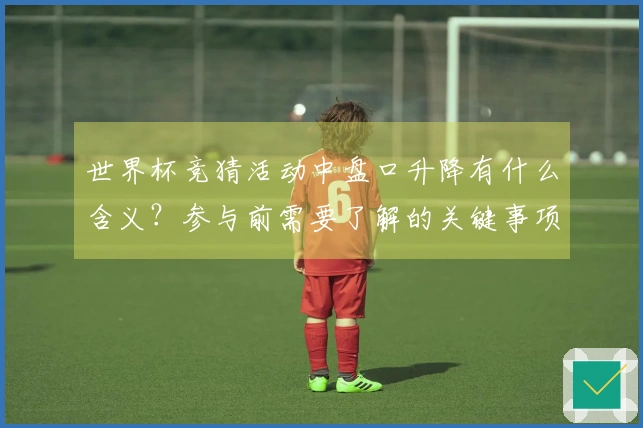 世界杯竞猜活动中盘口升降有什么含义？参与前需要了解的关键事项